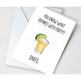 Funny 40Th Birthday Card For Women And Men, Funny 40Th Birthday Gift For Sister, Best Friend, Daughter, Aunt, Turning 40Th Happy Birthday Greeting Card For Her Him (Shots)