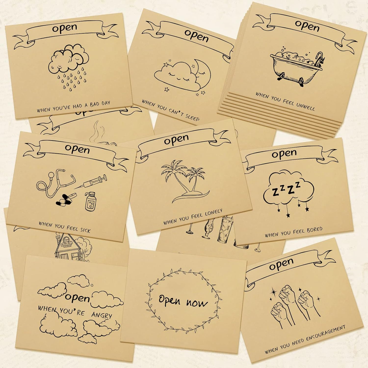 20 Pieces Open When Envelopes Going Away Envelopes Gifts, Romantic Long Distance Relationship Gifts, Leaving Home, Graduation Presents, Girlfriend, Boyfriend, Open When Presents(Cute)