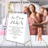 Don'T Say Baby Game For Baby Shower Clothespin Game, One 5X7 Coated Paper Sign And 50 Natural Clothespins, Minimal Style, Gender Neutral -Ndsbb08