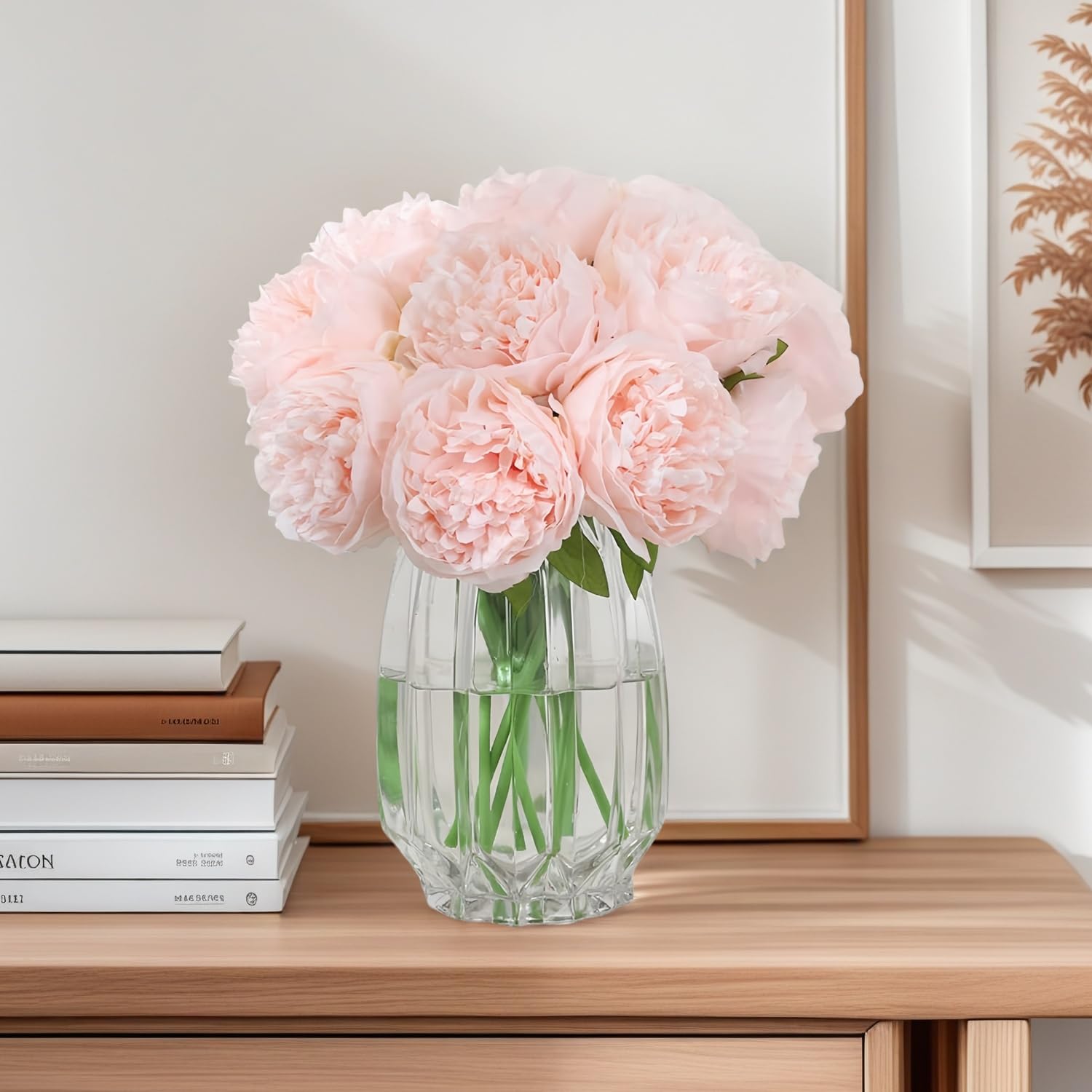 10 Pcs Artificial Peonies Silk Peony Fake Flowers For Wedding Home Office Party Decoration - Single Stem, Diy Floral Arrangements