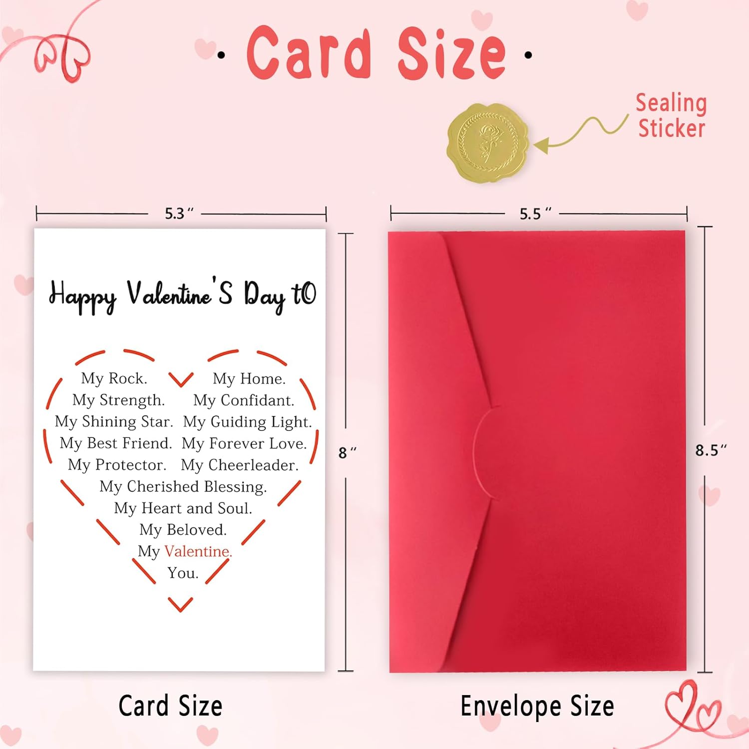 Valentines Day Gifts For Him Her, Happy Valentine'S Day Card Gifts To Wife Husband Girlfriend Boyfriend, Love Vday Card