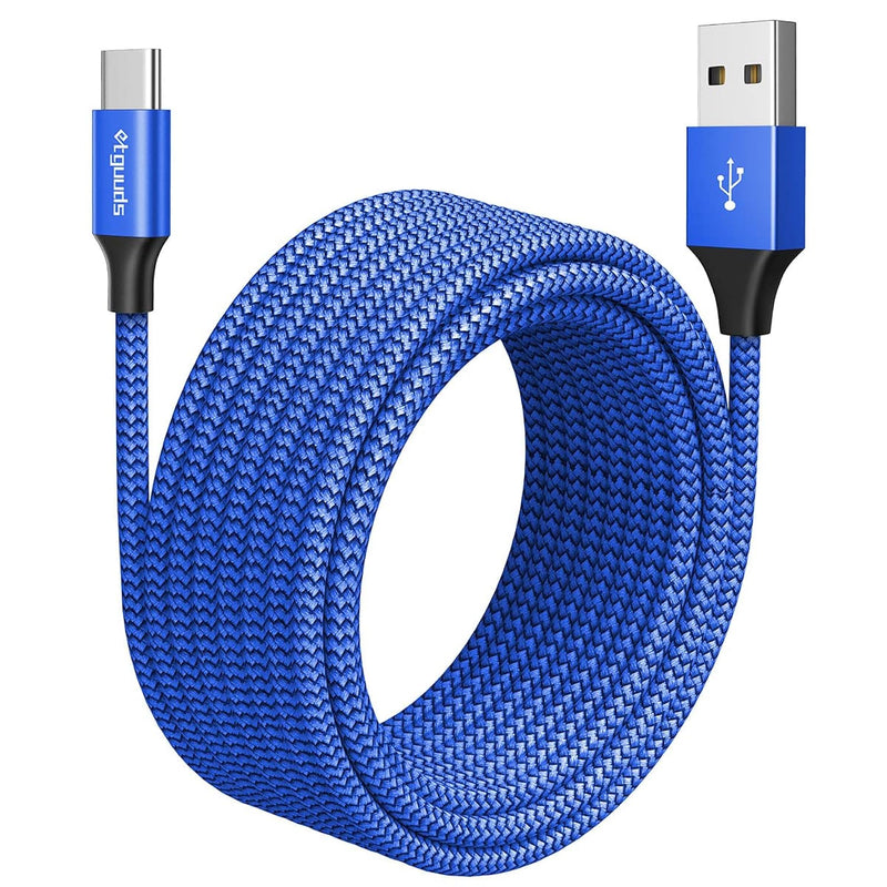 Usb C Cable [20Ft/6M], 1-Pack, Long Usb-A 2.0 To Usb-C Cable, Fast Charging Ty