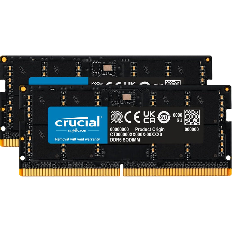 Crucial RAM 64GB Kit (2x32GB) DDR5 5200MT/s (or 4800MT/s) Laptop Memory CT2K32