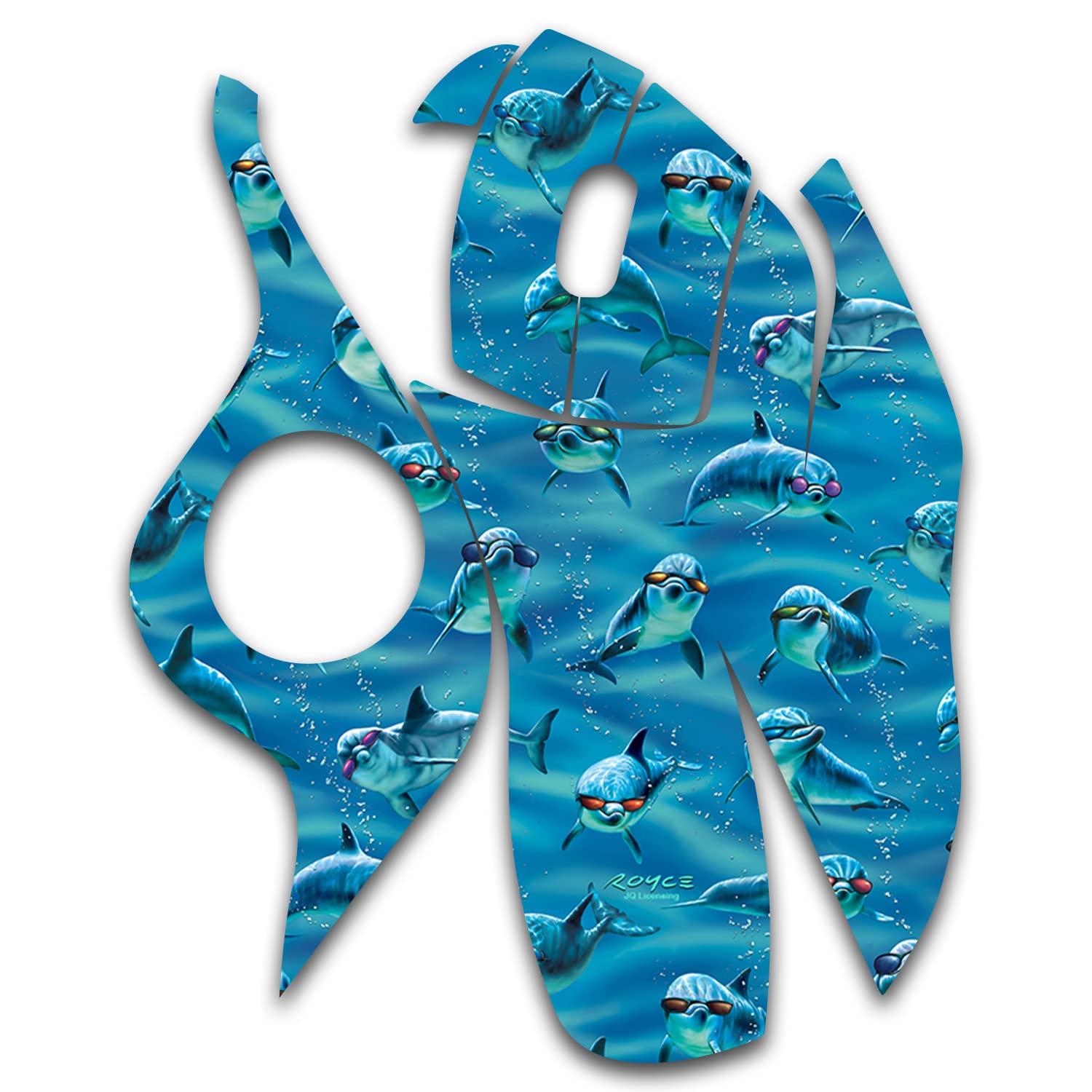 Mightyskins Skin For Logitech M570 Wireless Trackball Mouse - Dolphin Gang | Protective, Durable, And Unique Vinyl Decal Wrap Cover | Easy To Apply, Remove, And Change Styles | Made In The Usa