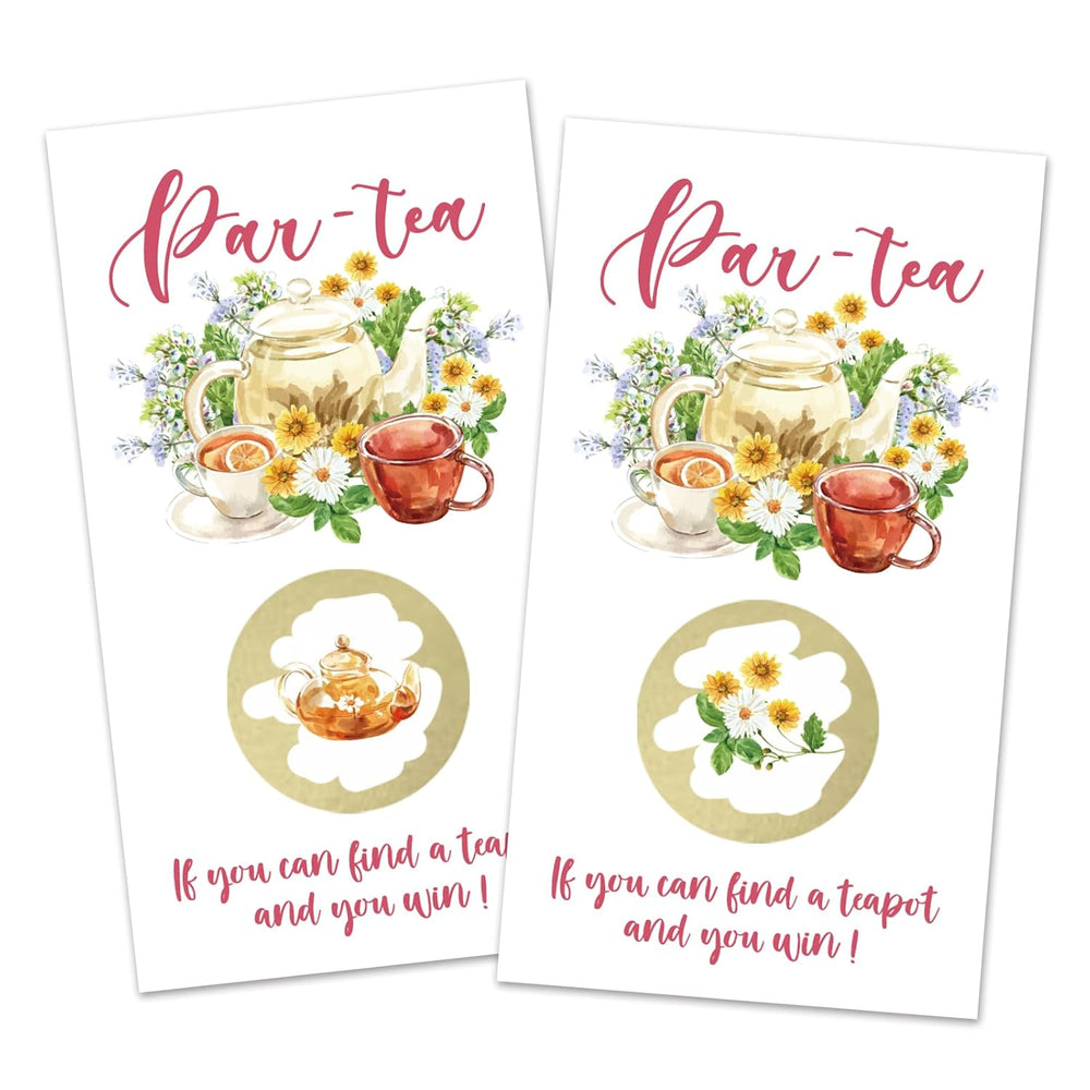 32 Pcs Floral Tea Party Scratch Off Cards, Let'S Par-Tea Scratch Off ...