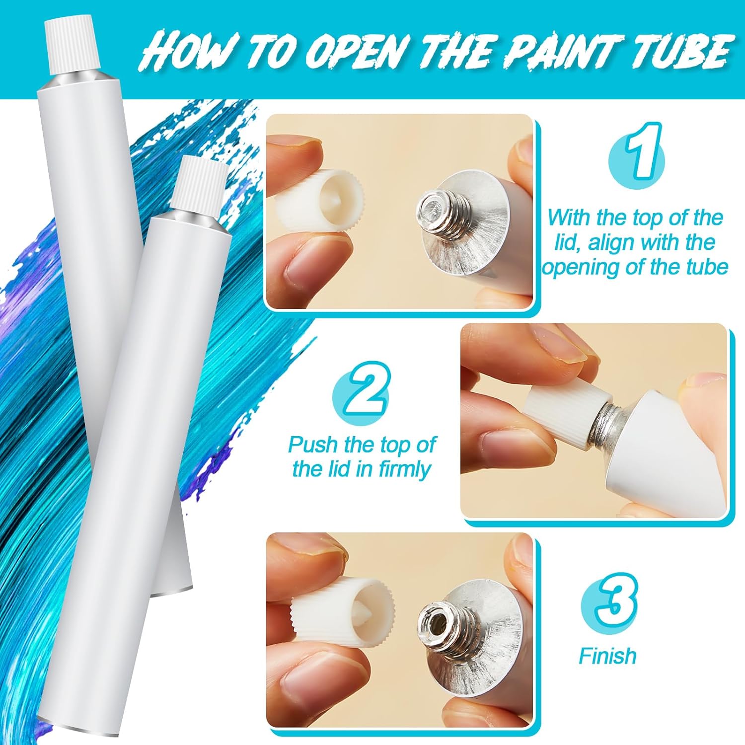 24 Pcs Empty Aluminum Paint Tubes 20 Ml Paint Tubes For Making Paint And Store Remaining Paint Acrylic Oils Watercolor Gouaches, With 2 Sheets Self Adhesive Label