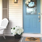 White Hydrangea Artificial Flowers,4Pcs 21" Large Silk Outdoor Artificial Hydrangeas Faux Flower, Lifelike Fake Flower With Stems Bouquets Arrangement For Home Table Centerpieces Wedding Porch