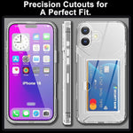 iPhone 16 Case, Clear, Slim, Lightweight, Wallet TPU, Transparent