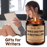 Candle, Writing Writer Gifts For Women, Creative Future Author Gifts For Writers, Valentines Day Cool Funny Literature Literary Presents For Book Novelist, Screenwriter, Young Aspiring Poet