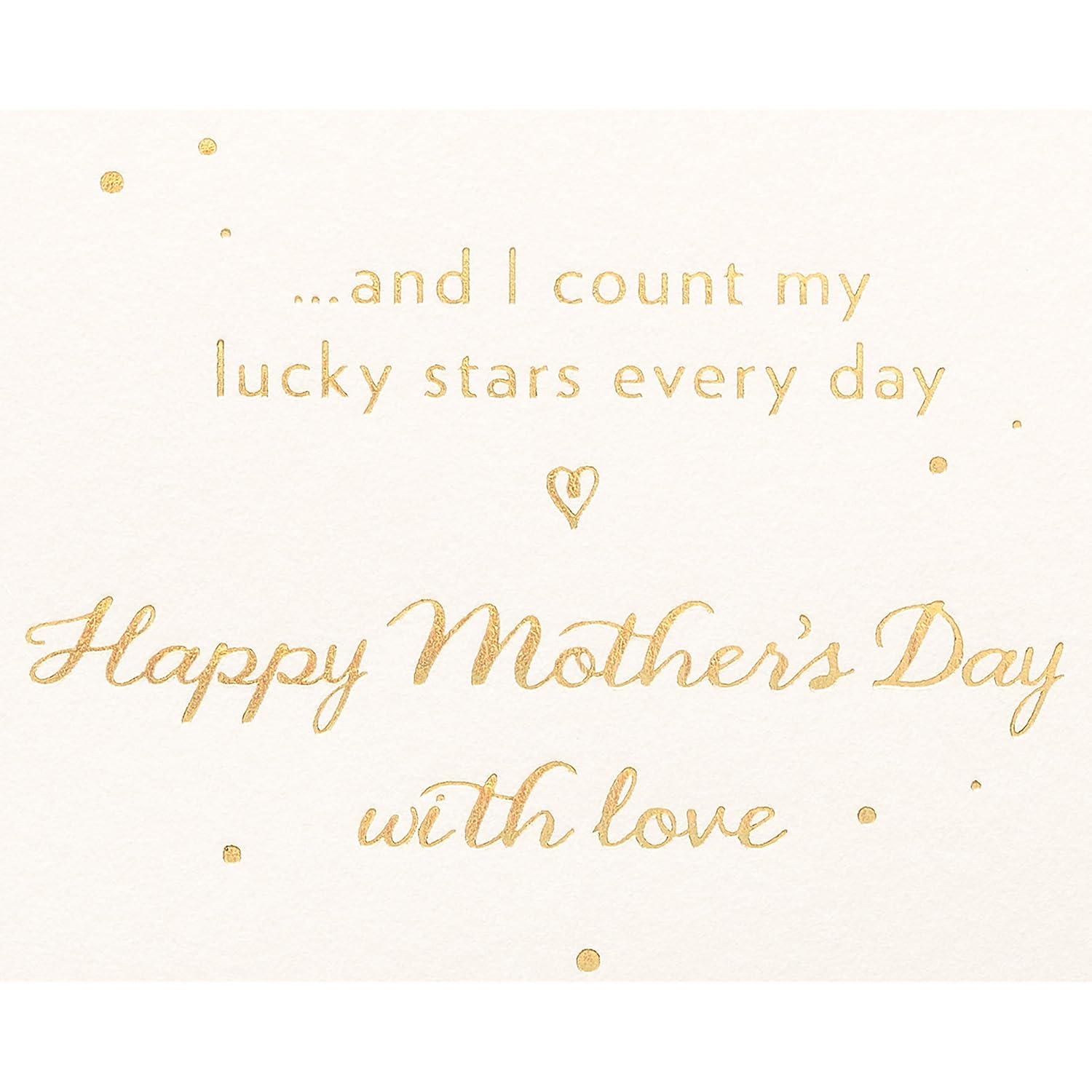 Mothers Day Card For Wife From Husband (Lucky Stars)