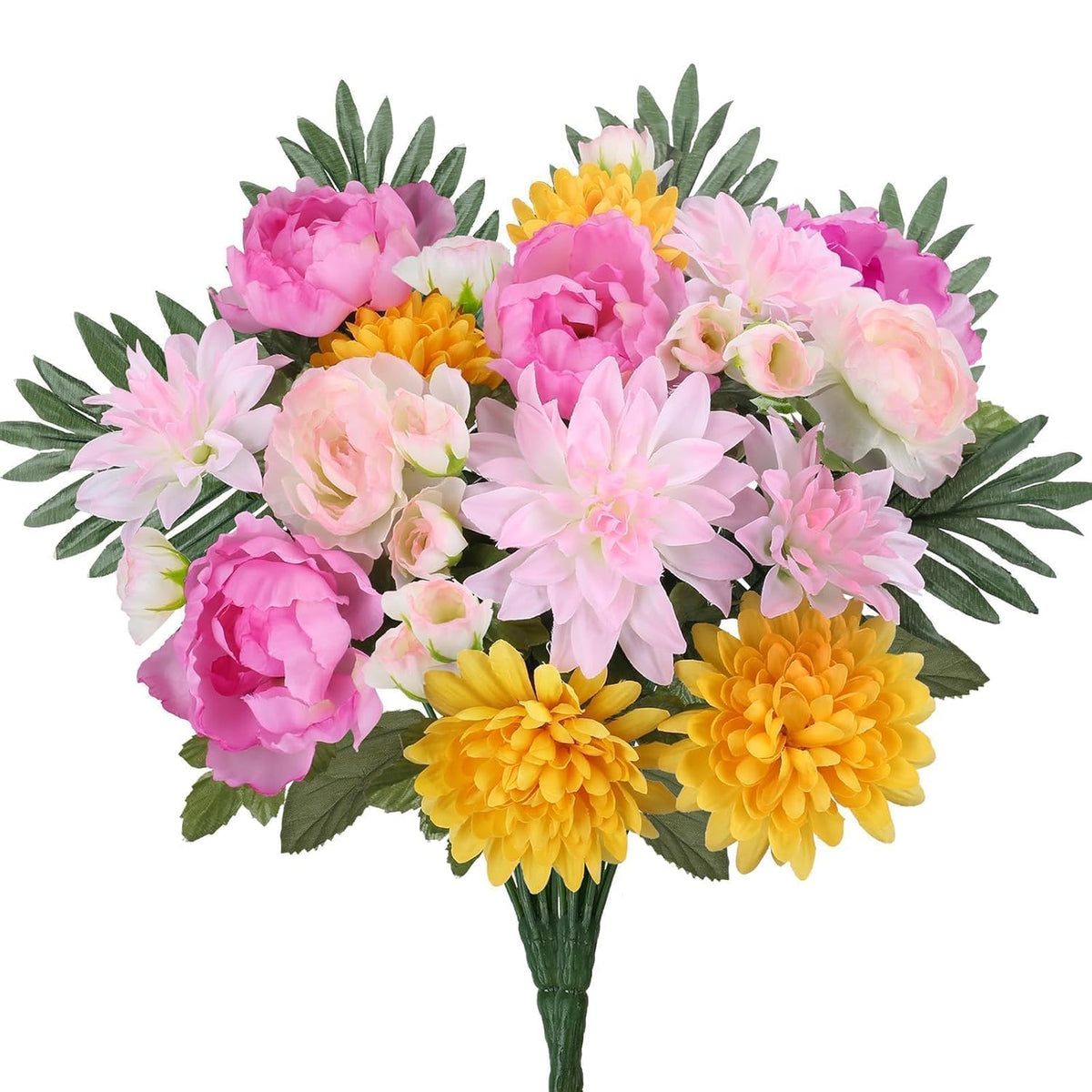Yellow Flowers Bouquet 11 Stems Artificial Tiger Lilies Mixed Faux Morning Glory Calla Lily; Fake Flowers Spring Decorative Flowers Floral Arrangement For Home Wedding Table Centerpiece