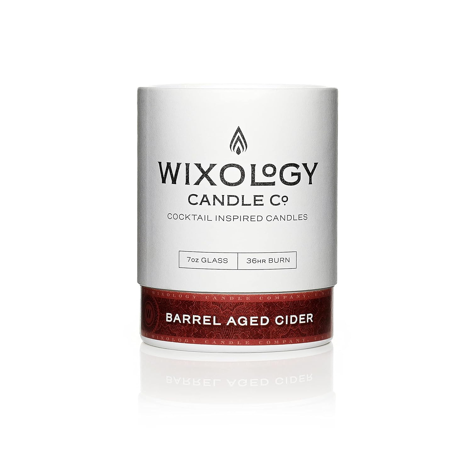 Wixology Cocktail Inspired Barrel Aged Cider Soy Candle - Apple Spices And Oak Scented Candle In Reusable Rocks Glass - Made In Kentucky