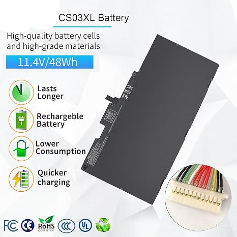 HP CS03XL Laptop Battery Replacement for EliteBook 840 850 745 755 G3 G4 ZBook 15u G3