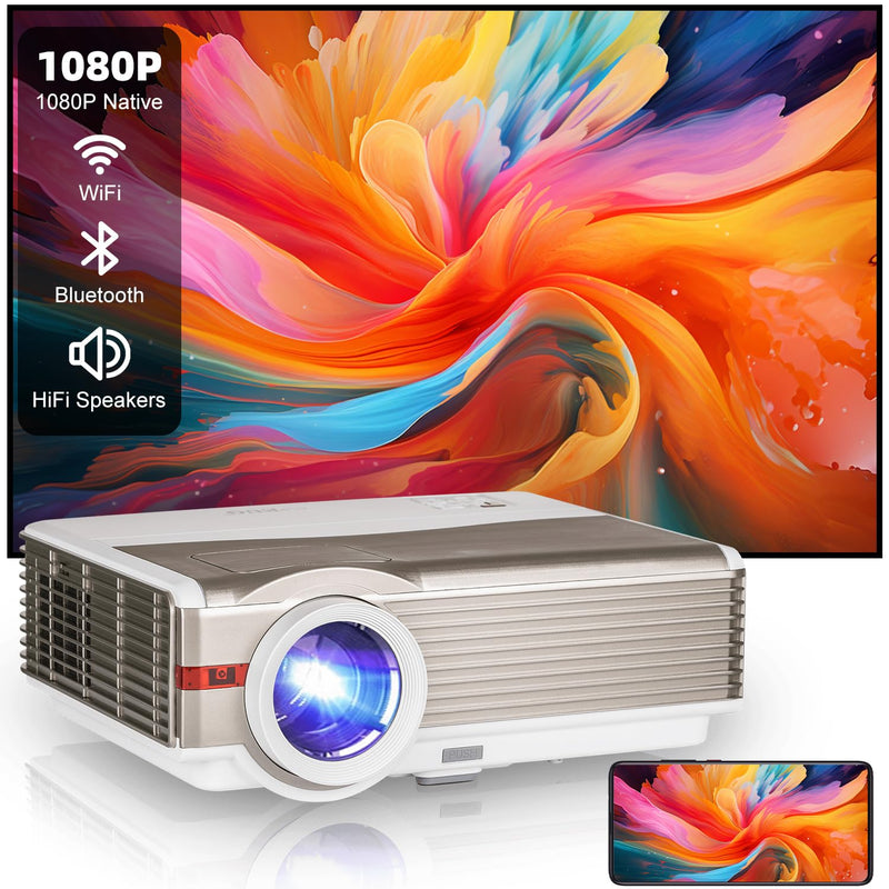 Smart Projector With Android Tv Streaming Apps, Full Hd Led Gaming Projector W