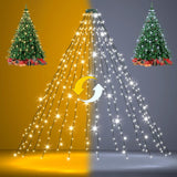 Christmas Tree Lights With Remote, 6.5Ft 400Led Christmas Lights16 Lines Color Changing Warm White & Cool White 11 Modes