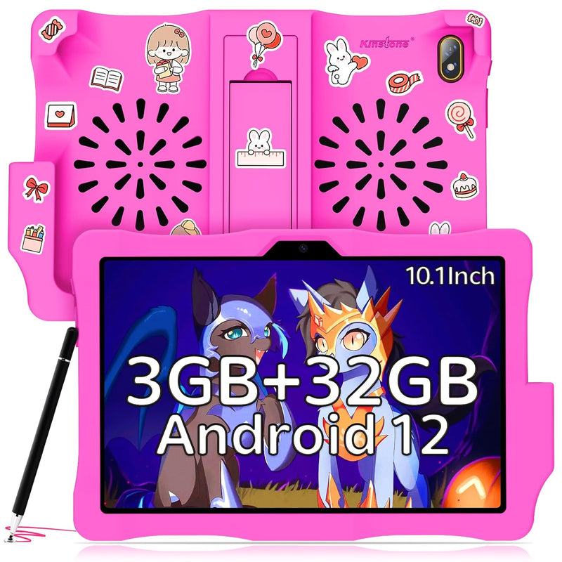 10.1 Inch Kids Tablet,Android 12 Tablet For Kids With Parent Control,1280X800