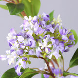 5Pcs Artificial Lilac Flowers 15" Fake Purple Silk Delphinium Antirrhinum For Vase Bouquets Floral Arrangement Home Office Wedding Decoration.(Purple)