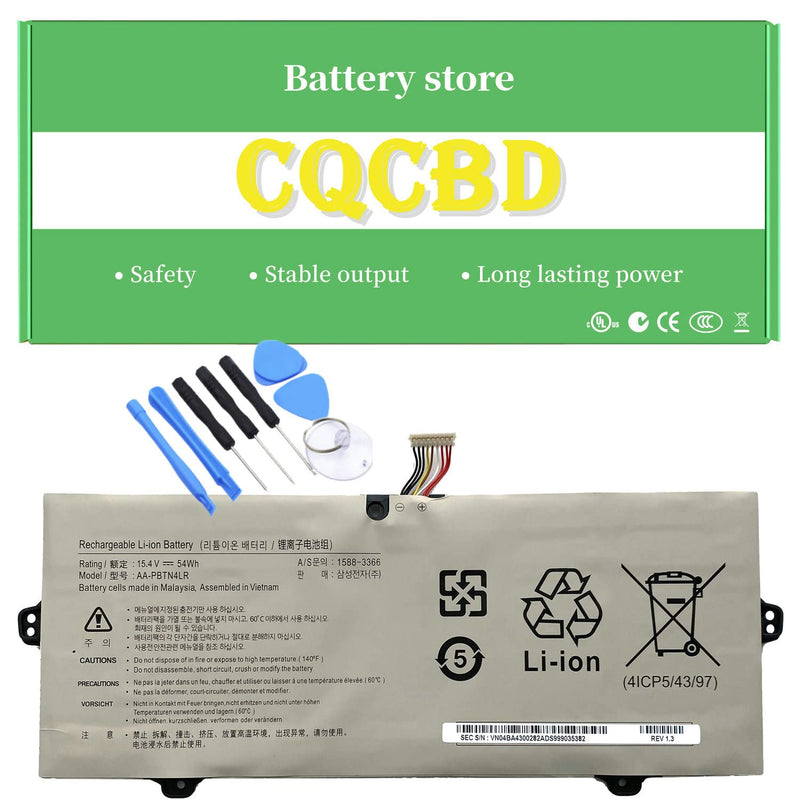 Aa-Pbtn4Lr Compatible Battery Replacement For Samsung Np940X3M Np940X3M-K01Us