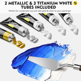 Oil Paint, 40Pcs (18Ml/0.6Oz), Rich Pigments, Vibrant, Non Toxic Paints For Professional Artist, Hobby Painters & Kids, Ideal For Canvas Painting, Packaged In Exquisite Box For Gift