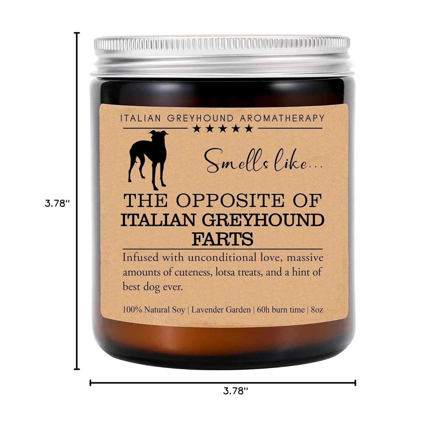 Italian Greyhound Candle, Italian Greyhound Funny Dog Gift, Italian Greyhound Mom, Birthday Gift, Italian Greyhound Owner Gift, Dog Lovers Gift, Italian Greyhound Parents Day Gift