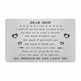 Mom Gifts Mom Cards - Mom Wallet Card For Christmas Valentines, Mothers Day Present - Meaningful Mother Gifts