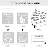 50 Diaper Raffle Tickets Baby Shower Game Invitations Diaper Raffle Cards Set For Baby Shower Gender Reveal Party Supplies Card Box
