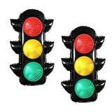 2Pcs Traffic Light Balloons For Cars Birthday Decorations?Transportation Balloons For Race Car Construction Vehicle Cars Themed Birthday Party Supplies