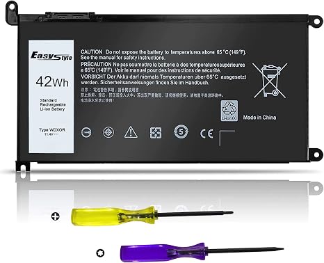 Replacement Laptop Battery for Dell Inspiron 13 15 17 WDX0R 42Wh 5567 5578 7579
