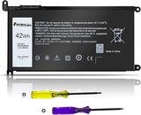 Replacement Laptop Battery for Dell Inspiron 13 15 17 WDX0R 42Wh 5567 5578 7579