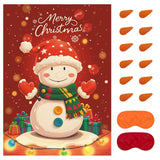 Christmas Game - Pin On The Snowman, Christmas Party Games Decorations Supplies Activities
