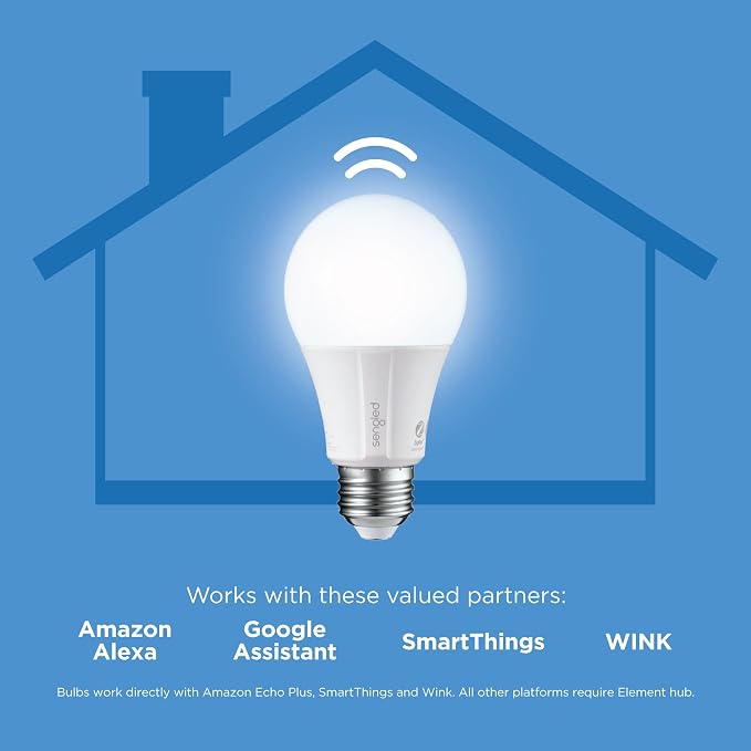 Smart Light Bulbs 8 Pack A19 60W Equivalent Daylight Voice Control Alexa Google Home