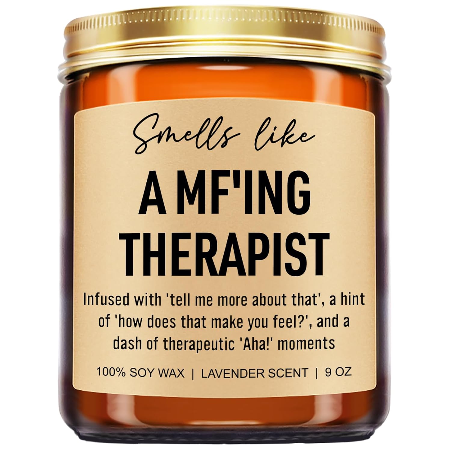 Funny Scented Candle, Therapist Gifts, Occupational Therapy Gifts, Psychology, Therapy Office Decor, Christmas, Graduation, Mental Health Therapist Presents For Women, Men, Psychologist