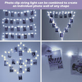 Photo Clips String Lights For Girls: Usb Powered 40Ft 120Led 50Clips - Waterproof/8 Modes/Remote/Timer Fairy Light For B