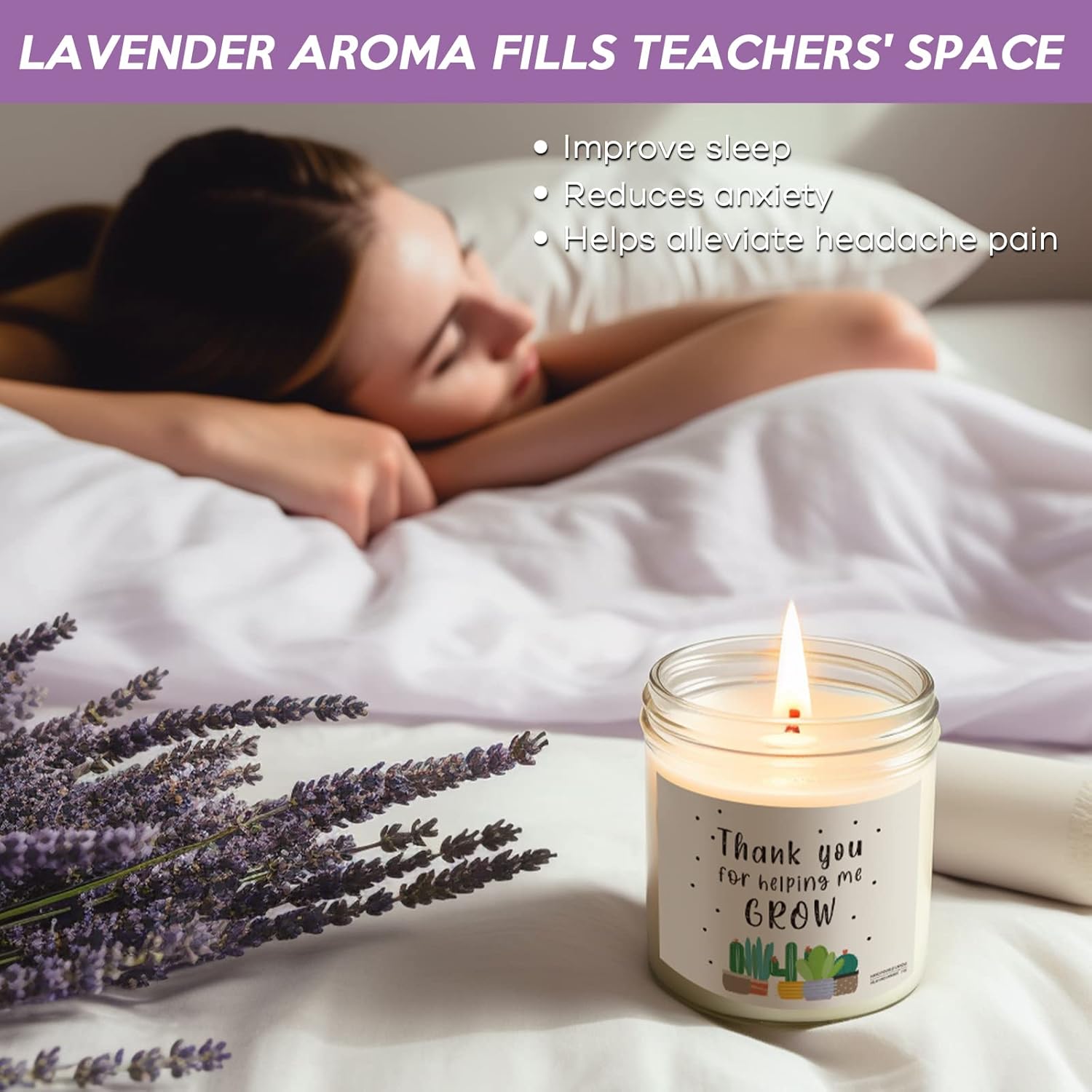 Teacher Gifts For Women - Teacher Appreciation Gift Thank You For Helping Me Grow Valentine Gifts For Teachers