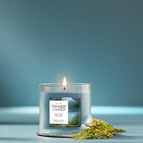 Yankee Candle Small Tumbler Scented Candle with up to 40 Hour Burn Time, Premium Plant Wax Blend for Consistent Burn, 4.3 oz Tumbler Candle with Room Filling Fragrance, Bayside Cedar