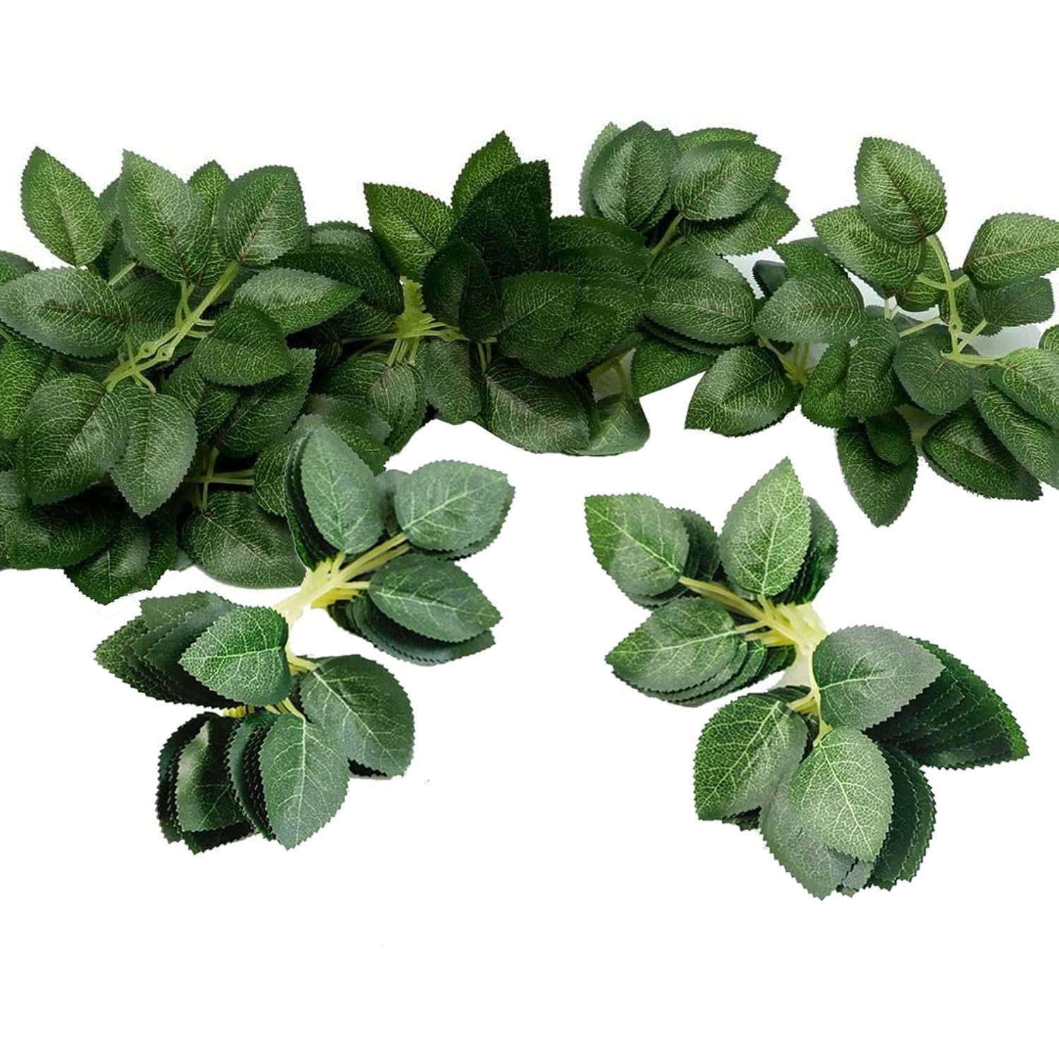 200Pcs Artificial Green Leaves Bulk Rose Leaves Silk Greenery Fake Rose Flower Leaves For Diy Wedding 200 Pack