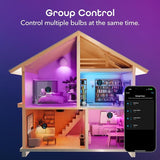 Smart Color Changing RGBW LED Light Bulbs 2700K 2 Pack