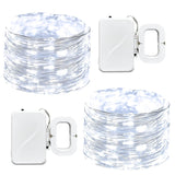 Led Fairy Lights Battery Operated, 50 Led 16Ft Copper Wire Mini String Lights Waterproof Starry Lights For Bedroom,Hallo
