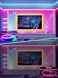 50FT RGB Neon Rope Lights IP67 Waterproof App Remote Control Music Sync Flexible LED Strip