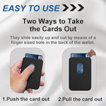 [2 Pack] Magnetic Leather Wallet for iPhone 15/14/13/12 Series - Black, Blue