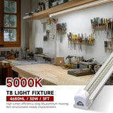 8 Pack 3FT LED Shop Lights 30W 4680LM 5000K High Output T8 Integrated Tube Lights for Garage Warehouse