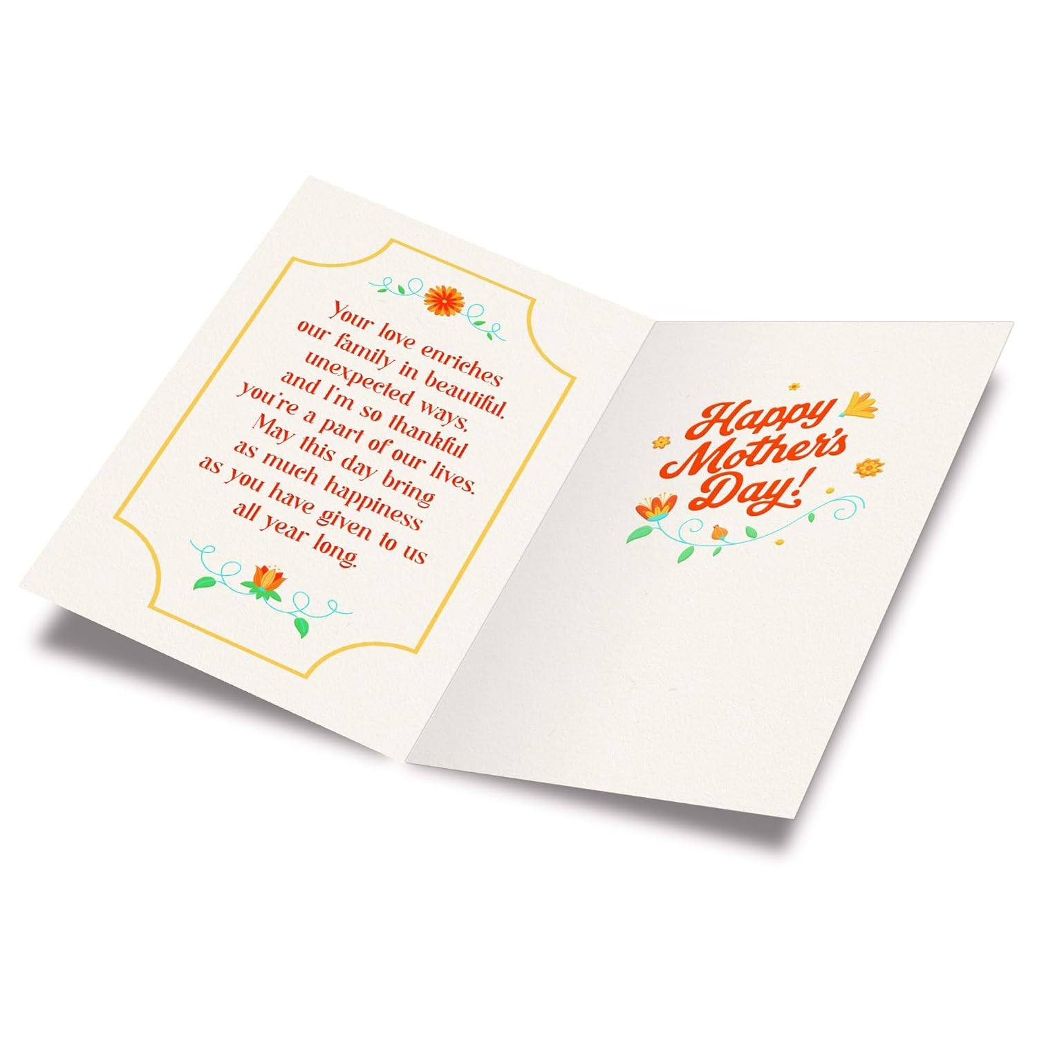 Daughter In Law Mother'S Day Card, Made In America, Thick Card Stock With Premium Envelope Packaged In A Reusable Presentation Mailer, Eco-Friendly, 5In X 7.75In