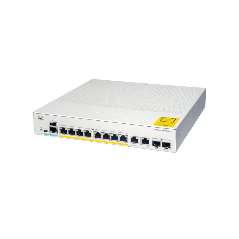 Catalyst 1000-8Fp-E-2G-L Network Switch, 8 Gigabit Ethernet Poe+ Ports, 120W P