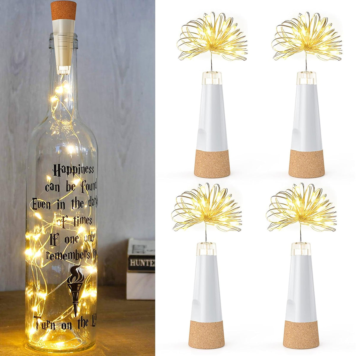 Bottle Lights, Usb Rechargeable String Lights, 2024 Upgraded Wine Bottle Fairy Light With Cork For Party Halloween Chris