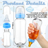 6 Sets Funny Plastic Bottle Chug Baby Shower Games Diaper Baby Shower Game Gender Reveal Party Race Gifts Decoration For Adults Boys Girls (Bear,Blue)