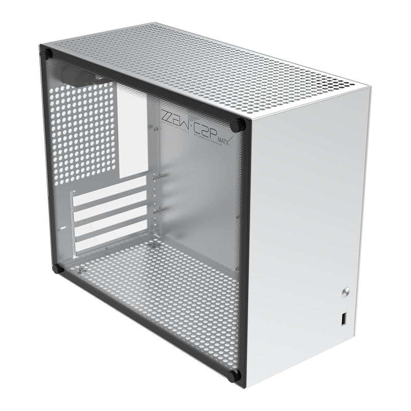 Micro Atx Case C2P, Mini-Tower Atx/Itx/Dtx Case, Aluminum Gaming Matx Pc Case