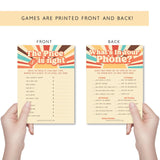 Here Comes The Son Baby Shower Games And Activities - 50 Pack, Retro Sunshine Theme, Price Is Right, And What'S In Your Phone, Fun Babyshower Games.