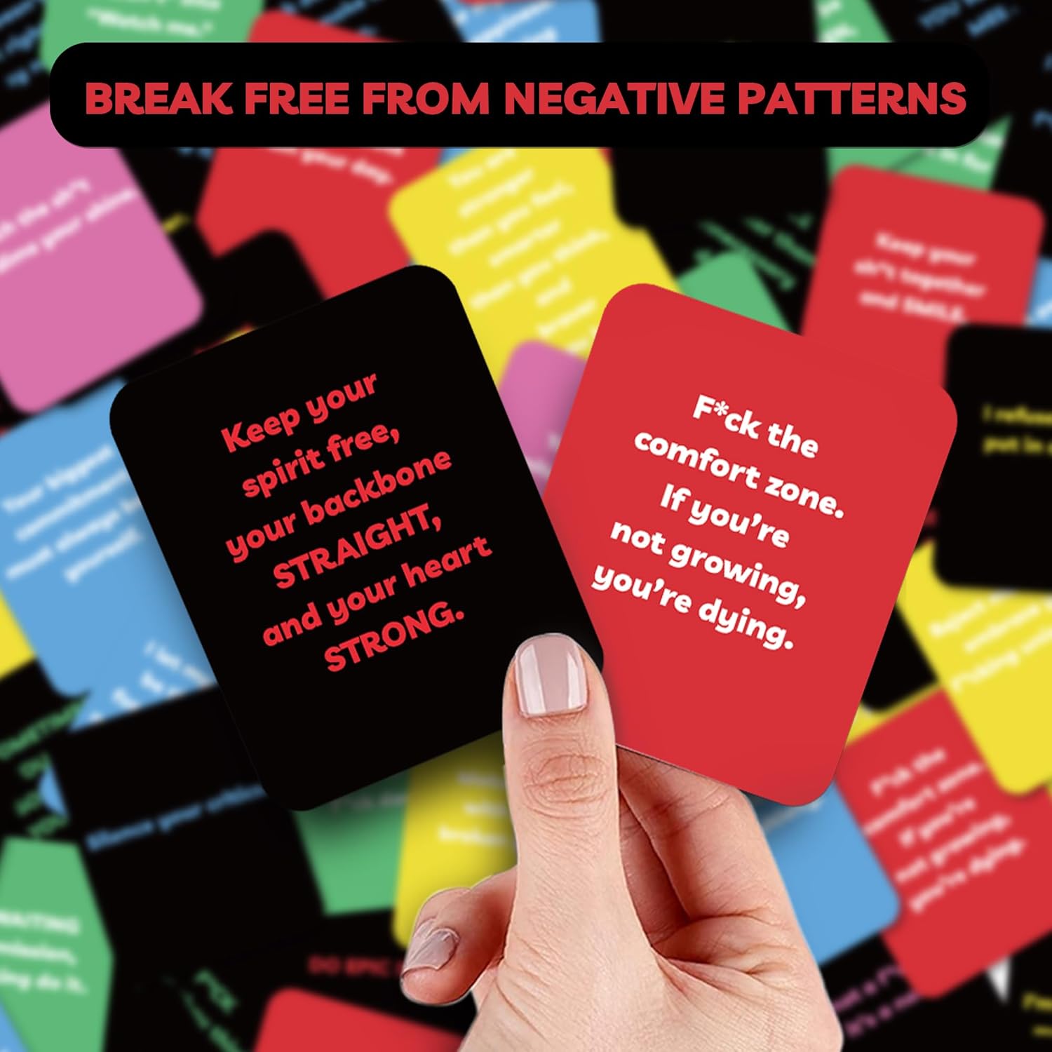 Unique Badass Birthday Gifts For Women - Badass Affirmation Cards - 55 Sweary Affirmation Cards For Women - Daily Positive Motivational Card - Inspirational & Self Care Quotes - Spiritual Gifts For Best Friend, Sister