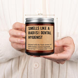 Scented Candle, Dental Hygienist Gifts - Rdh Graduation, Dental Hygiene Gifts For Women, Men - Funny Congrats, Appreciation Ideas For Hygienist, School Student, Coworkers - Rdh Retirement Decor