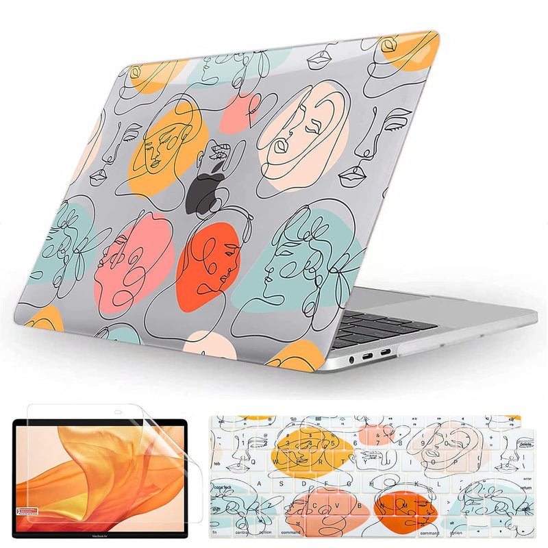 Case Compatible With Macbook Air 13 Inch 2021 2020 2019 2018 Release With Touc